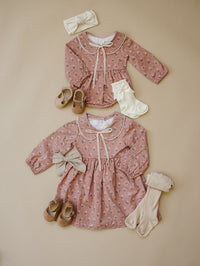 Vintage Pink Floral Dress