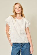 Poncho Embroidered Blouse