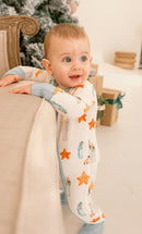 Holy Night Zipper Footie