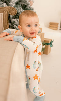 Holy Night Zipper Footie