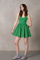 Corset Detail Flare Dress