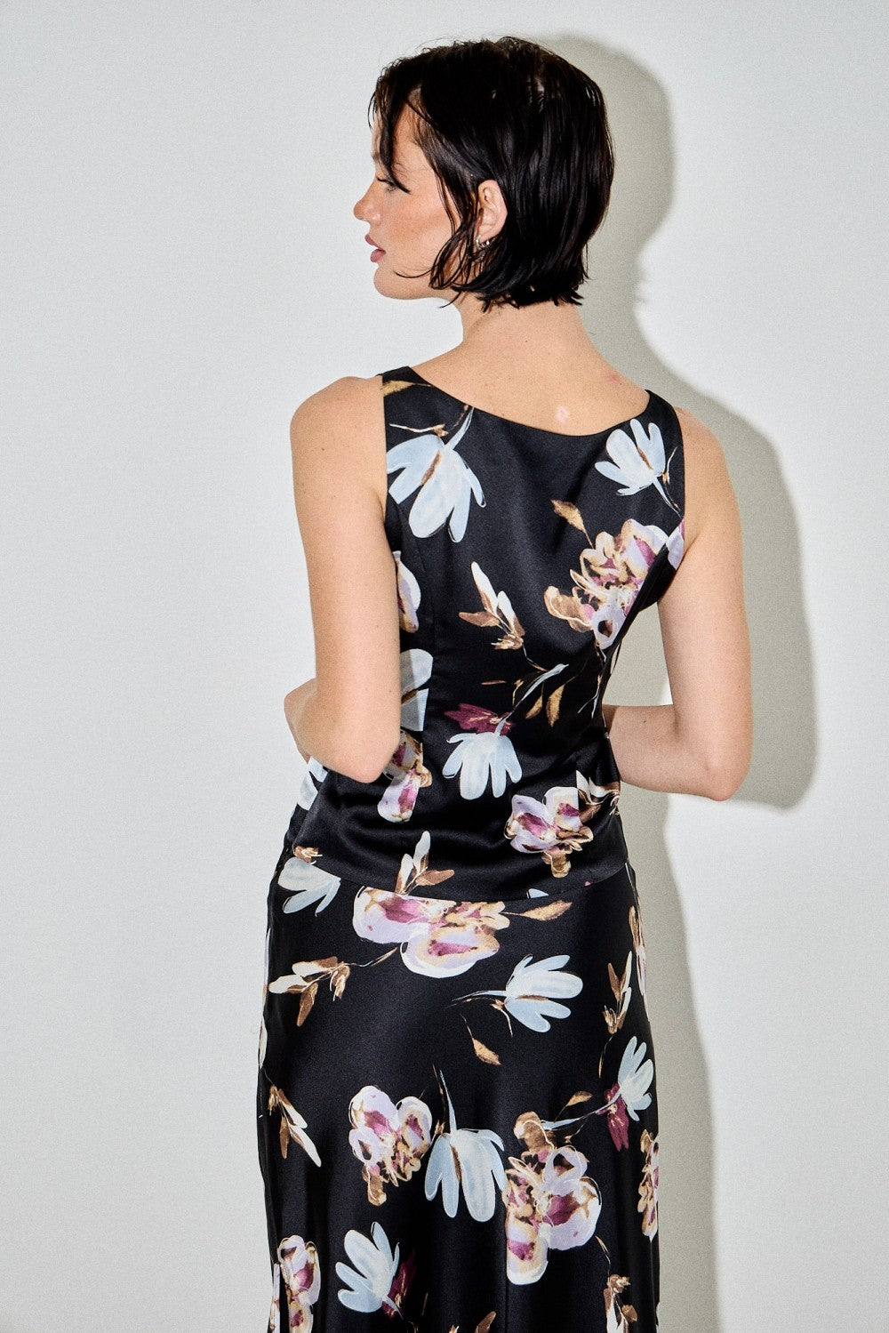 Floral Print Sleeveless Top