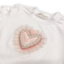 Pink Heart Patch Tee