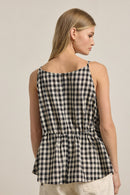 Gingham Sleeveless Top