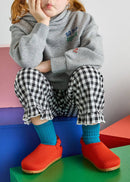 Gingham Ruffle Hem Pant