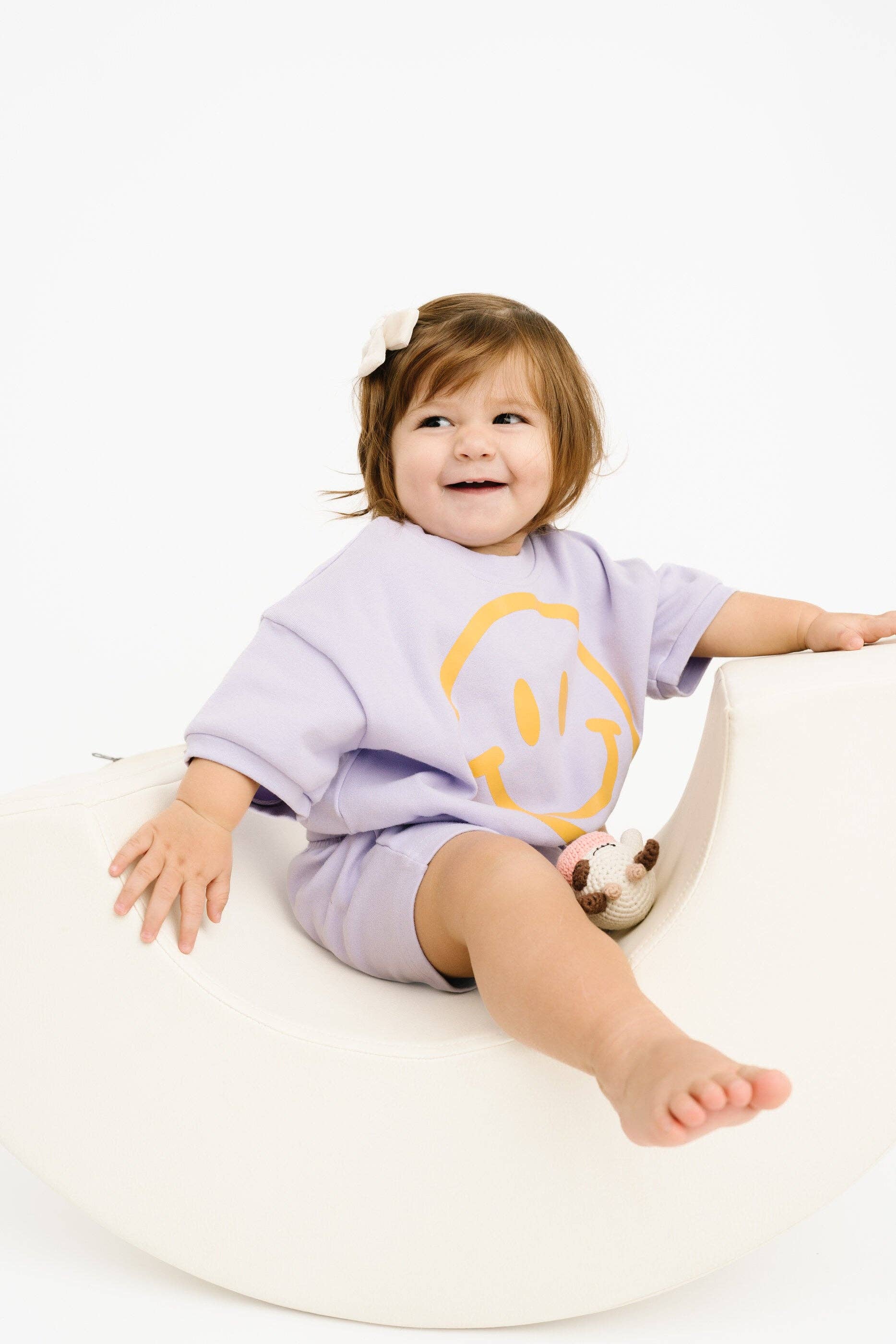 Lilac Short Sleeve Smiley Set
