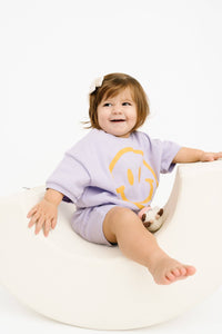 Lilac Short Sleeve Smiley Set