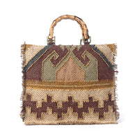 Desert Loom Sparkle Jute Tote Bag