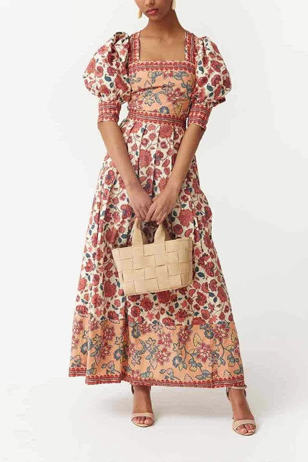 Mixed Floral Top/Skirt Set