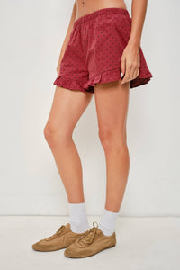 Polka Dot Frill Shorts