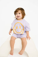 Lilac Short Sleeve Smiley Set