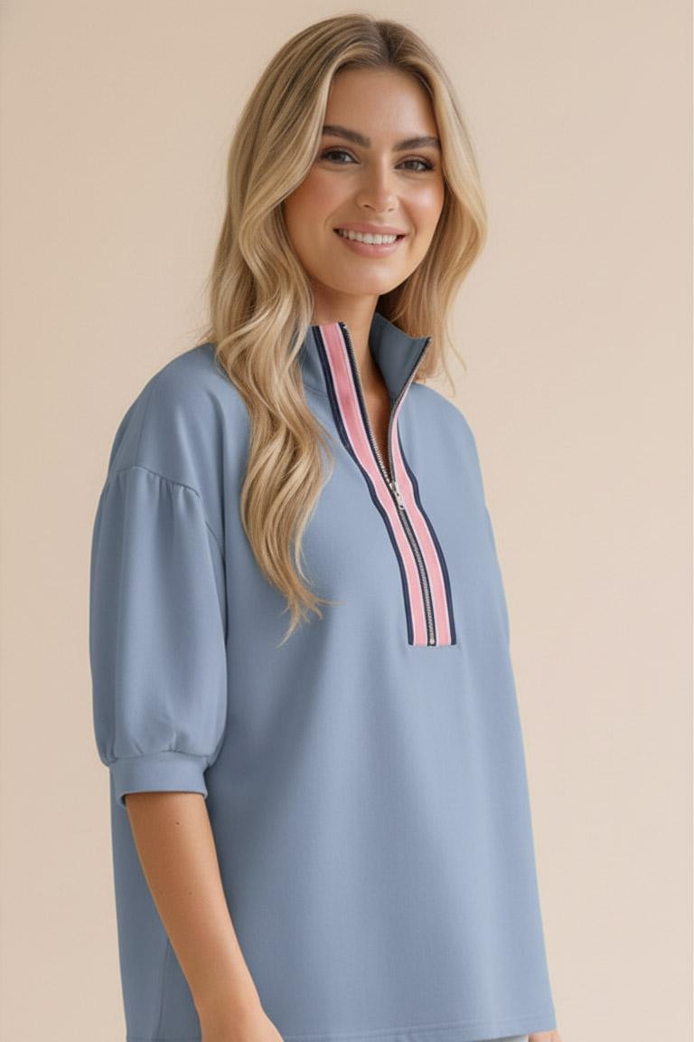 Henley Lightweight Sweatshirt