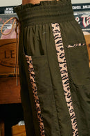 Cheetah Striped Windbreaker Pants