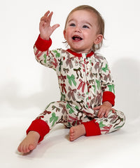 Holiday Bows Convertible Zip Romper