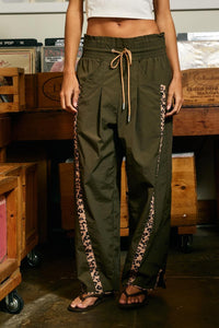 Cheetah Striped Windbreaker Pants