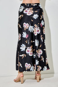 Floral Print Midi Skirt