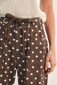 Polka Dot Barrel Pant