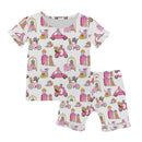 Puppy Chic Short Sleeve Loungewear Set