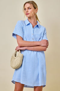 Gingham Shirt Dress