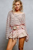 Pink Floral Belt - One Size