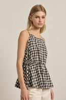 Gingham Sleeveless Top