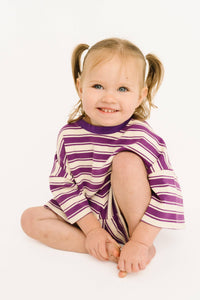 Plum Stripe Slouchy Set