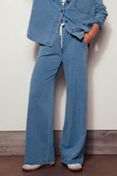 French Terry Wide Leg Pants
