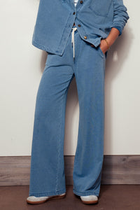 French Terry Wide Leg Pants