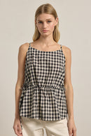 Gingham Sleeveless Top
