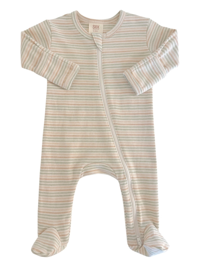Stripe Organic Footie