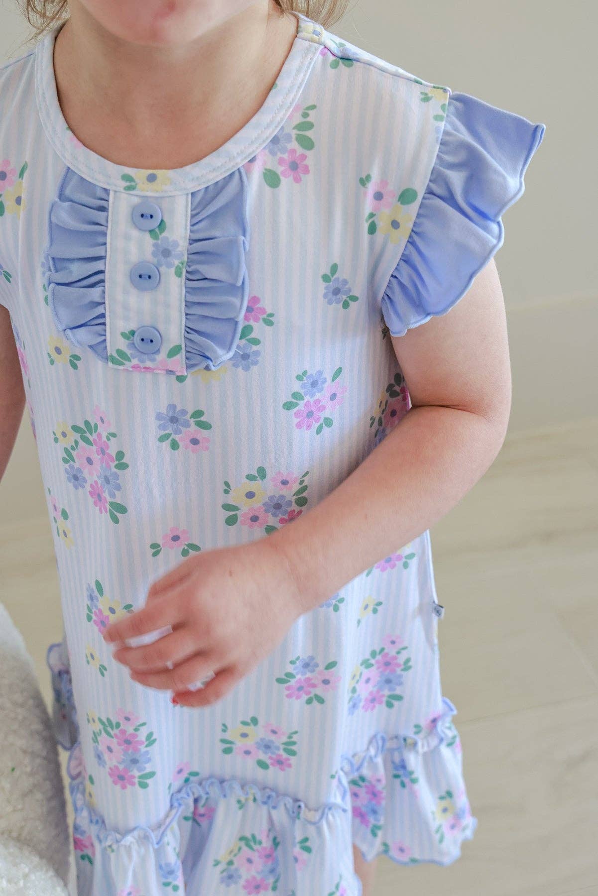 Heirloom Posies Flutter Sleeve Nightgown
