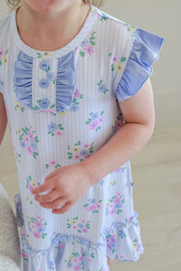 Heirloom Posies Flutter Sleeve Nightgown