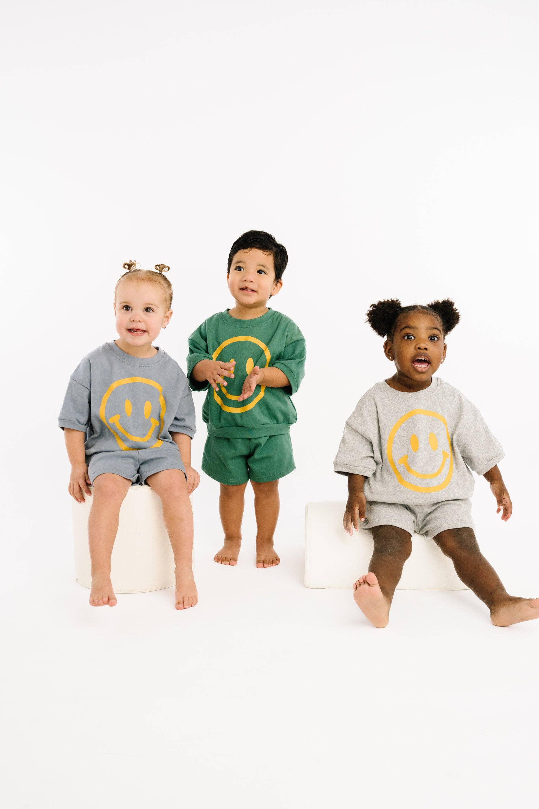 Pine Short Sleeve Smiley Set