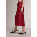Red Polka Dot Midi Skirt