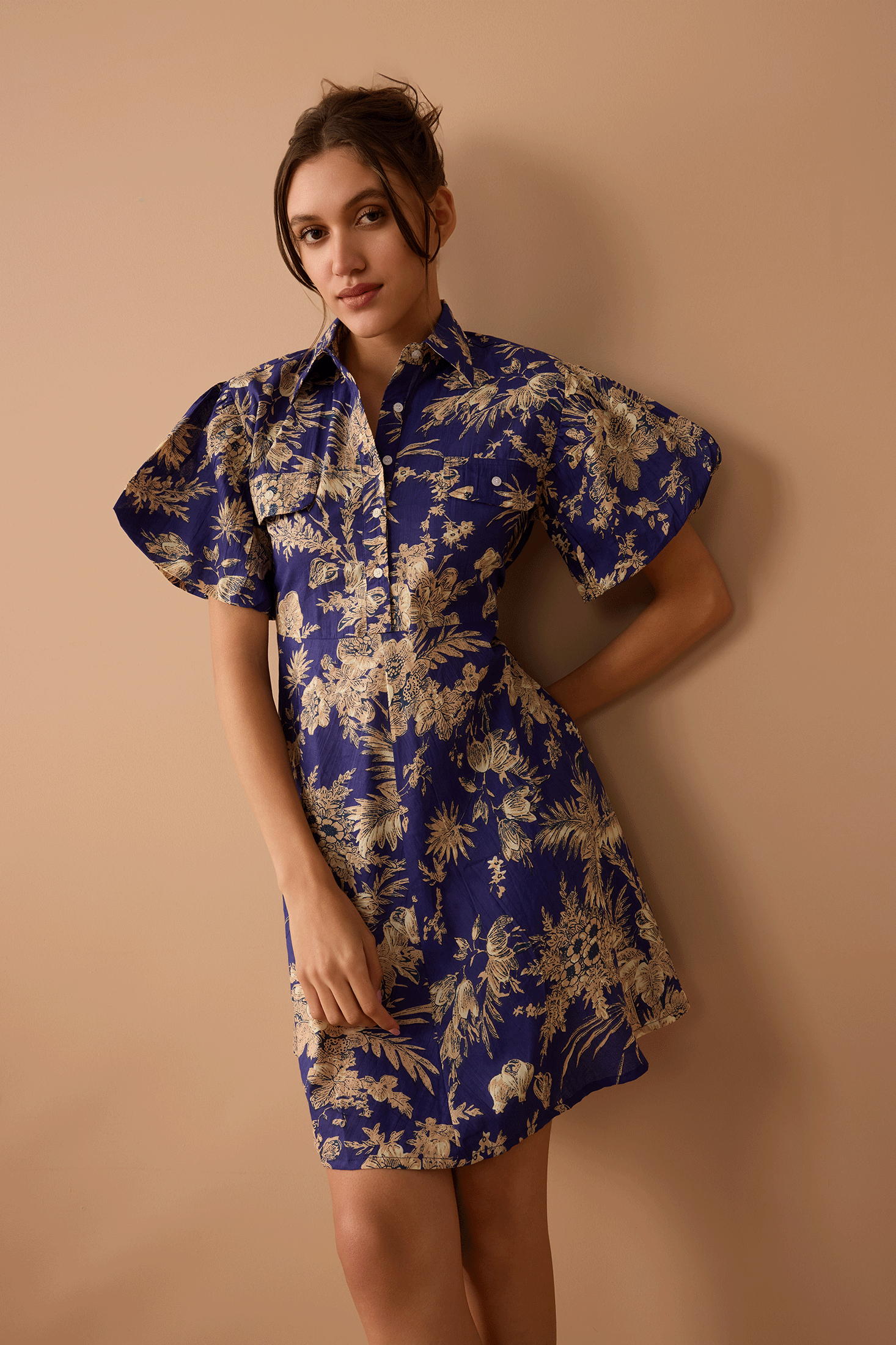 Midnight's Garden Mini Dress