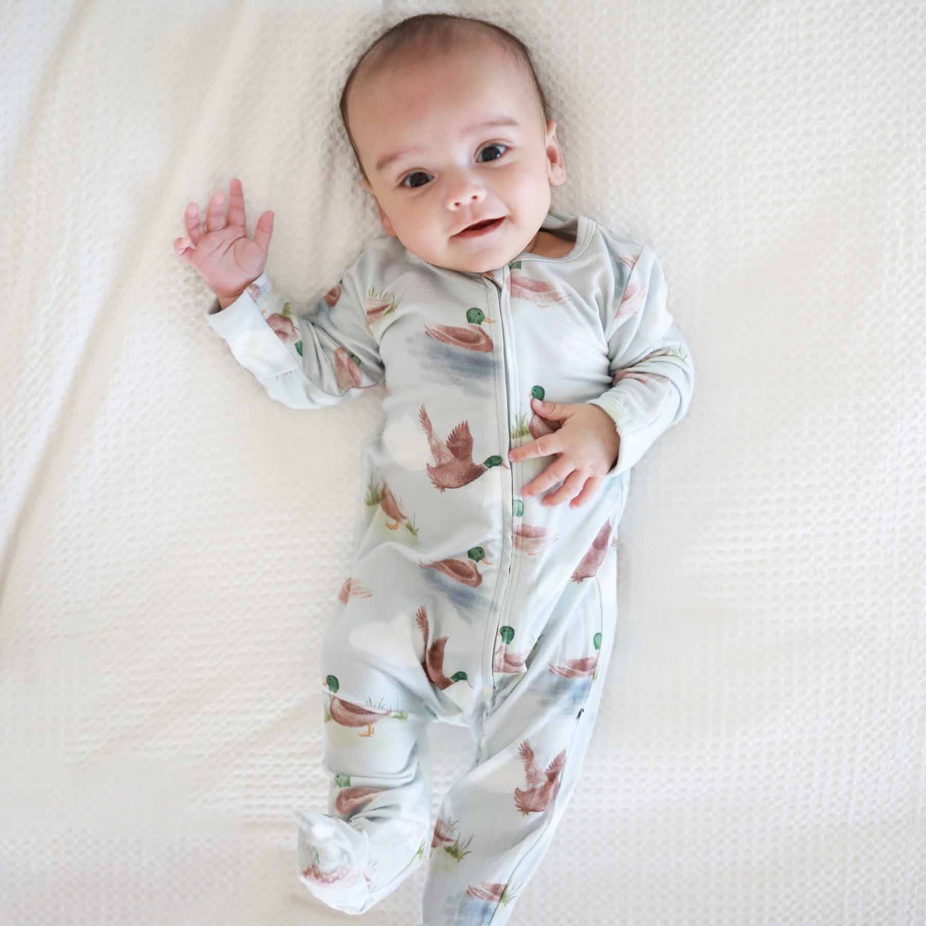 Little Duckling Zipper Footie