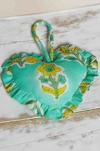 Quilted Heart Bag Charm