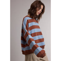 Striped Crewneck Sweatshirt