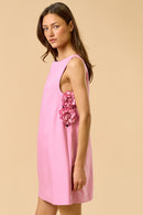 3D Floral Mini Dress