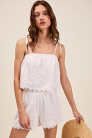 Eyelet Tank/Short Set