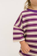 Plum Stripe Slouchy Set