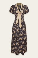 Front Bow Midi Dress