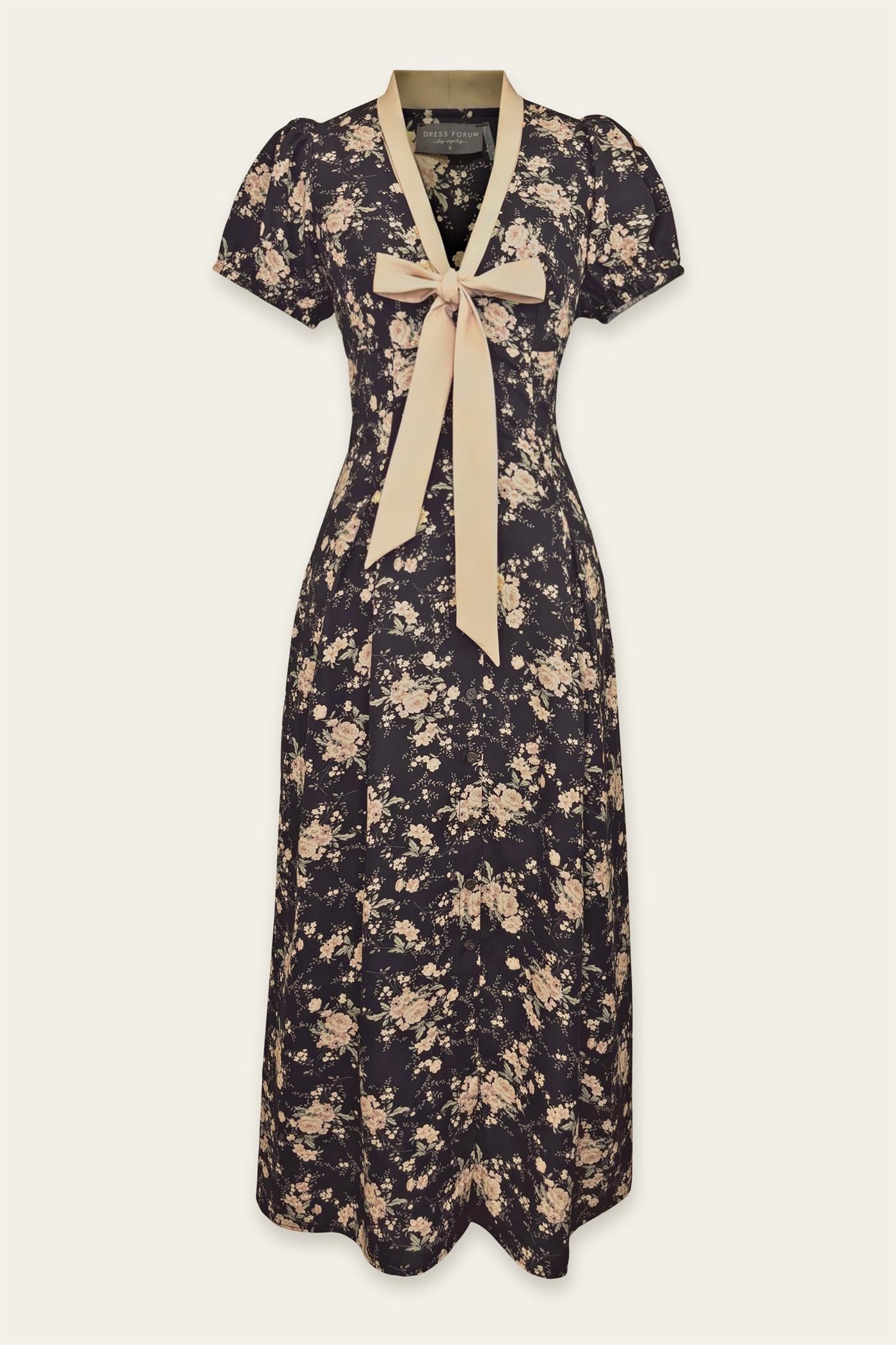 Front Bow Midi Dress