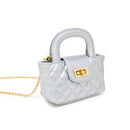 Kids Quilted Top Handle Handbag