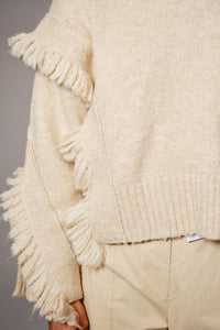 Fringe Detail Pullover Sweater