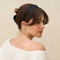 Recycled Fabric Satin & Velvet Headbands 2pc Set