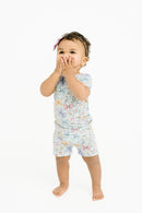 Spring Bows Bamboo Shorts Set