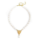 Leopard & Freshwater Pearl Necklace