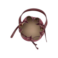 Laguna Mini Burgundy Recycled Vegan Suede Top Handle Bag