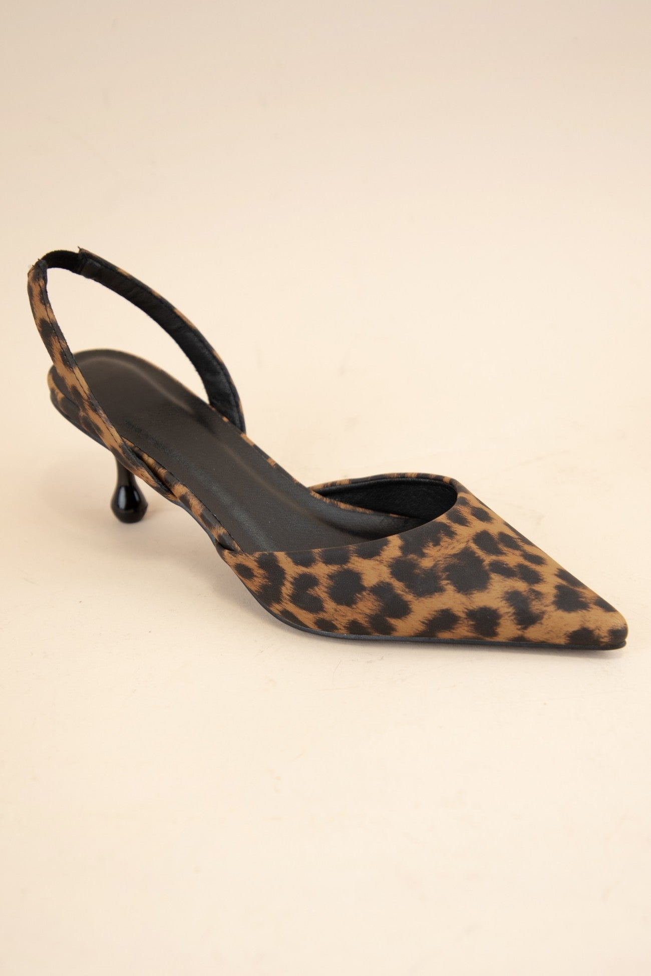 Leopard Kitten Heel